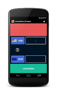 Screenshot dell'applicazione Android Currency Converter