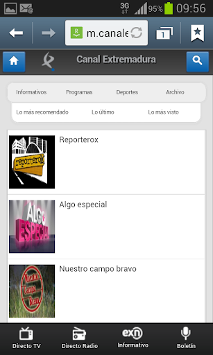 【免費通訊App】Canal Extremadura web móvil-APP點子