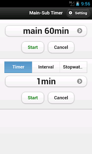 Main-Sub Timer