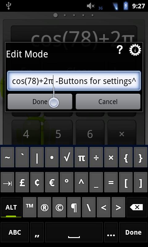 Calculator Widget Screen 2