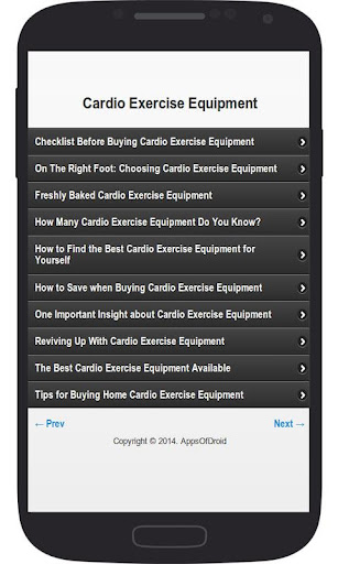 Cardio Exercise Equipment