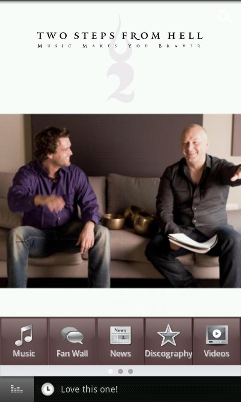Android application Two Steps From Hell screenshort