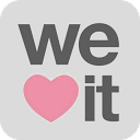 We Heart It mobile app icon