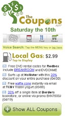 screenshot of The Coupons App