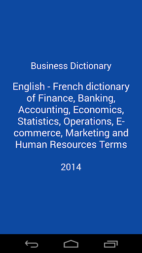 Business Dictionary En-Fr