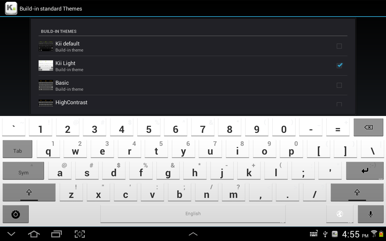 Kii Keyboard + Emoji - screenshot