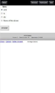 2000 Italian Flashcards & Quiz Screenshots 2