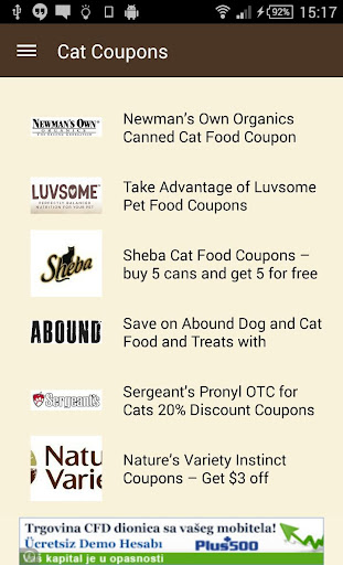 Cat Coupons