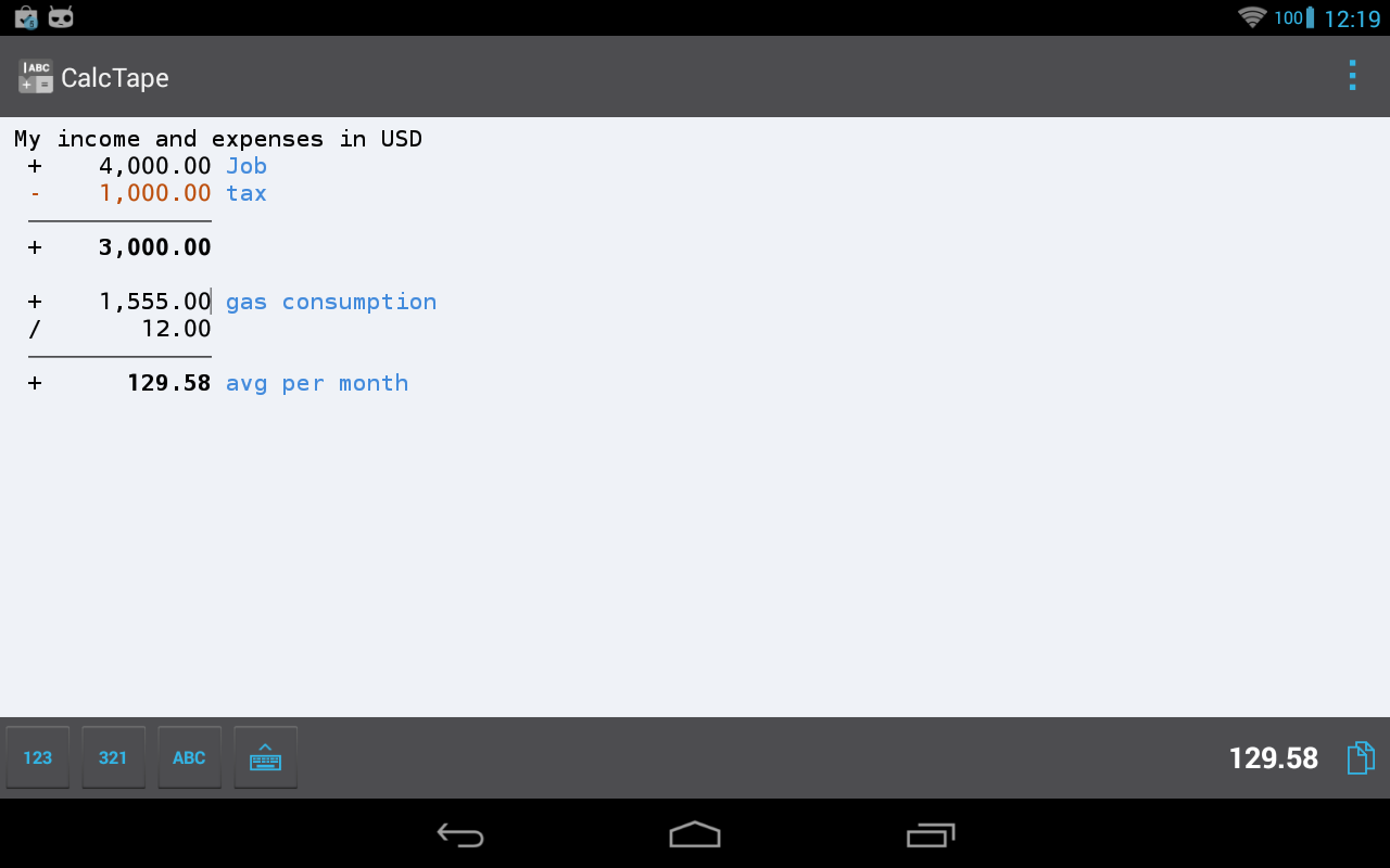 CalcTape Free Tape Calculator Android Apps on Google Play