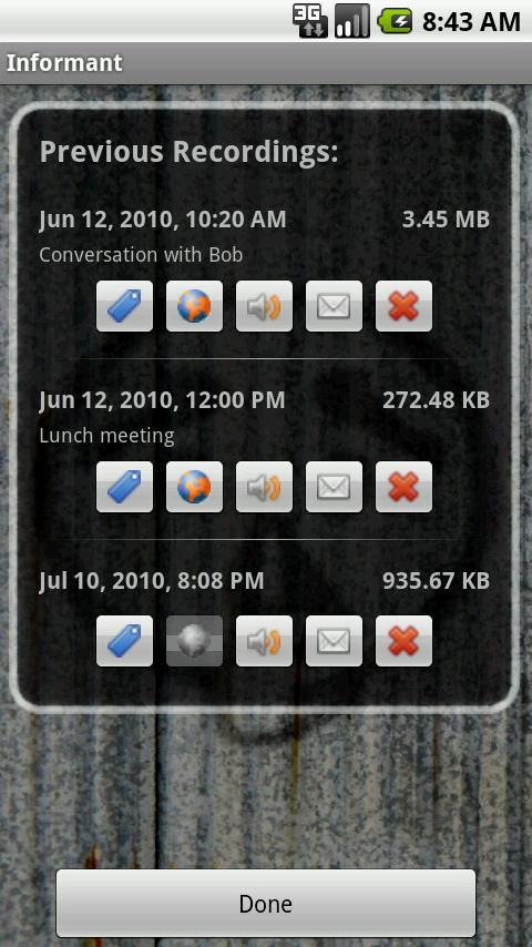 Informant Screen 2