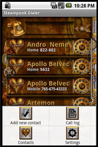 Steampunk Dialer Screen 2