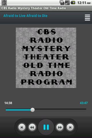 CBS Radio Mystery Theater OTR