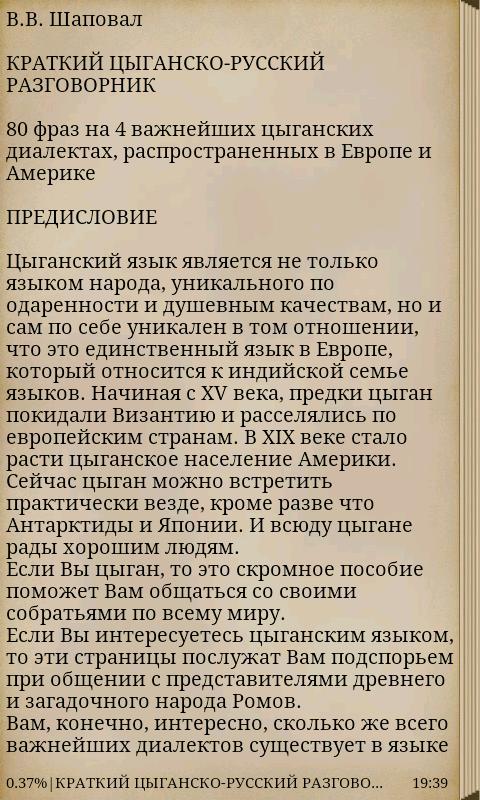 Цыганский словарь Pro Screen 3
