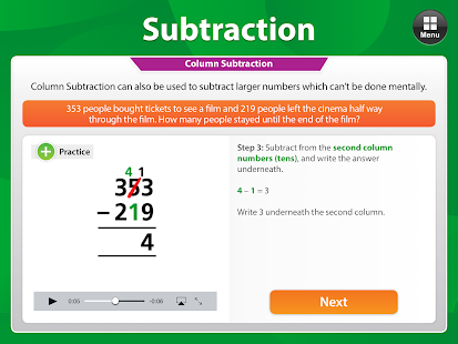 Addition and Subtraction Screen 3
