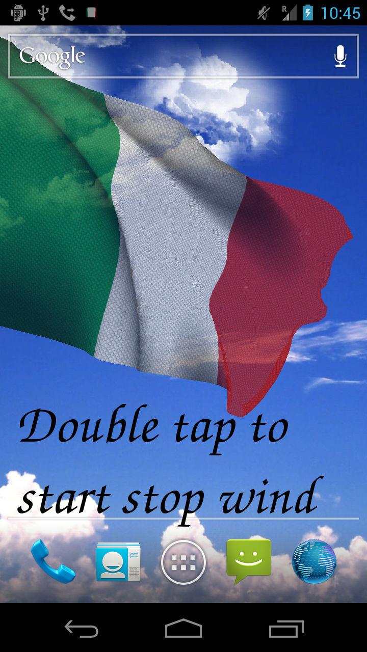 3D Italy Flag Screen 2