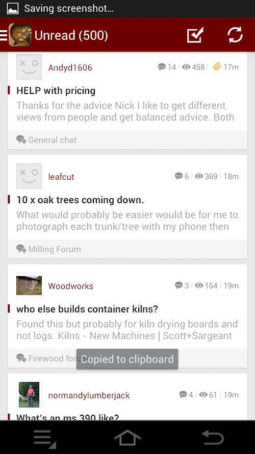 Android application Arbtalk discussion forum screenshort