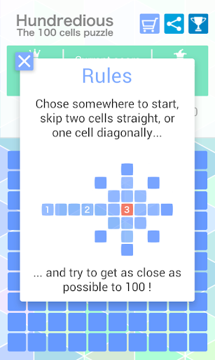 Hundredious 100 Cells Puzzle