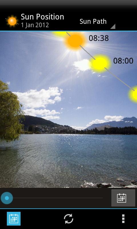 Android application Sun Position, Sunrise, and Sunset screenshort