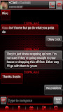 GO SMS Pro Crimson Glass Theme
