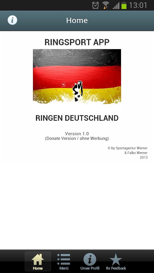 Android application Ringsport screenshort