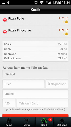 【免費生活App】Pinocchio Pizzeria Náchod-APP點子