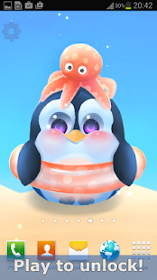 Chubby Pengu Live Wallpaper(圖2)-速報App