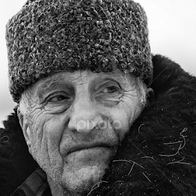 old man by Dana Corina Popescu - Black & White Portraits & People