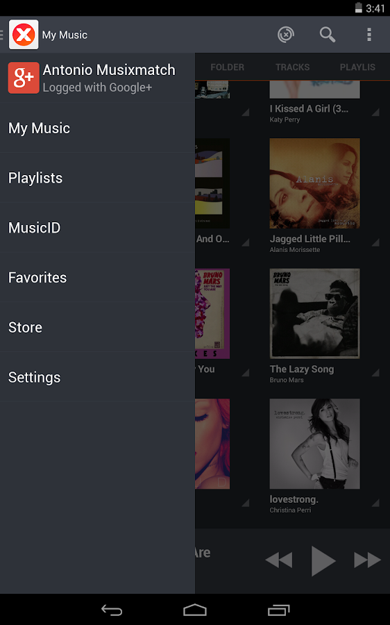musiXmatch Music Player Lyrics screenshot