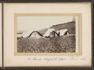 Tent camp of the first British telegraph post in Phari, Tibet