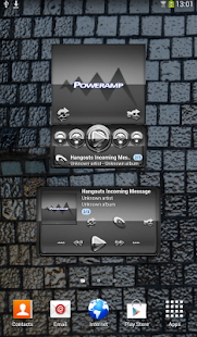 Free Poweramp widget Silver Glas APK for Android