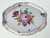 Dienblad, veelkleurig beschilderd met bloemboeketten