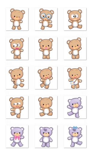 Cute Bear Stickers-WhatsApp