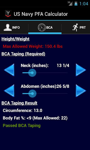 【免費健康App】Navy PFA Calc-APP點子