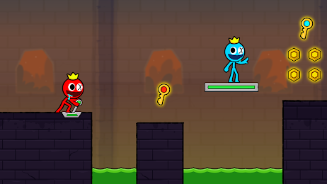 Red and Blue Stickman 2 3