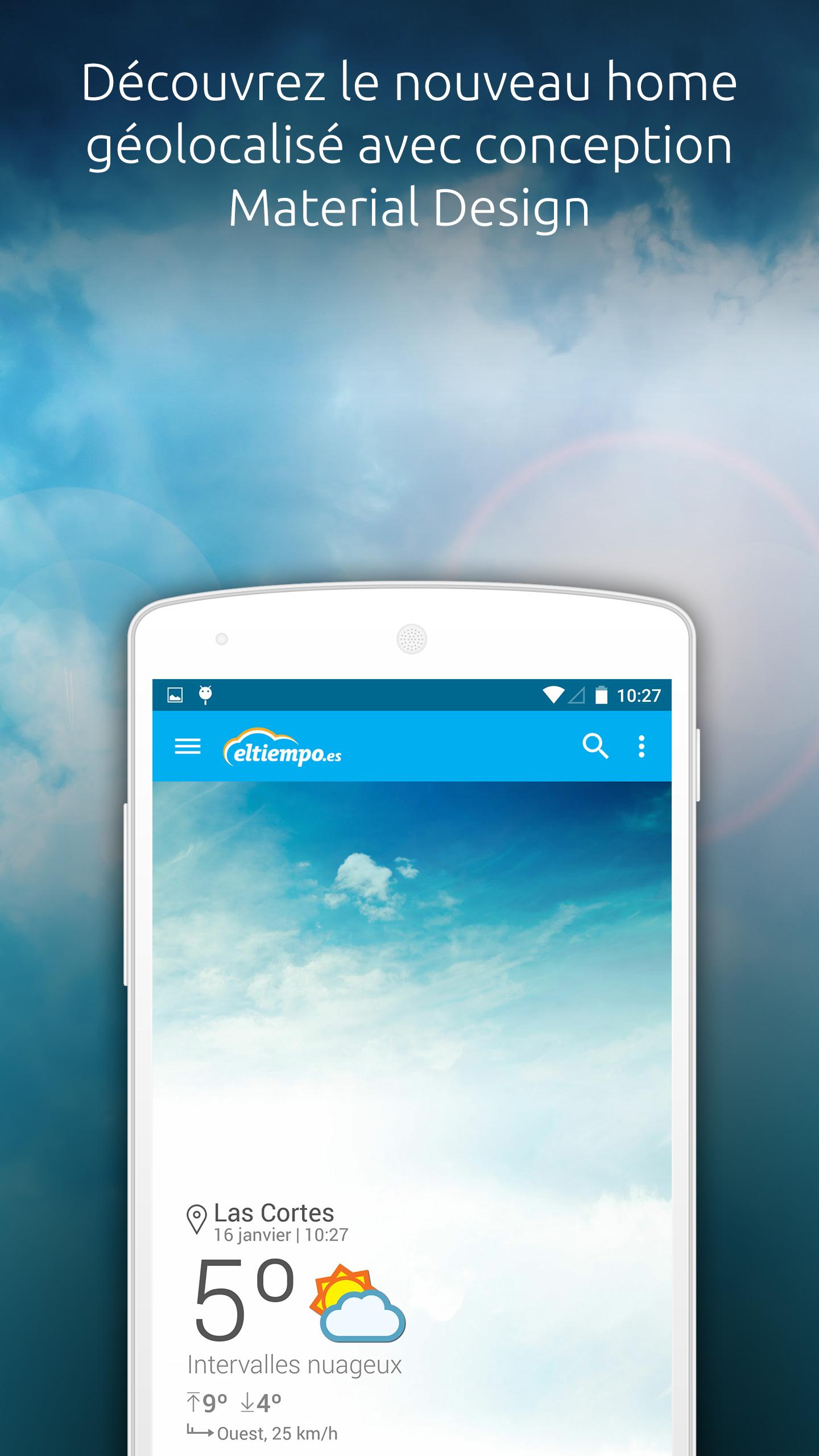 Android application Weather by eltiempo.es screenshort