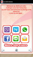 Captura de pantalla de Love SMS Collection -2000+ SMS APK #8