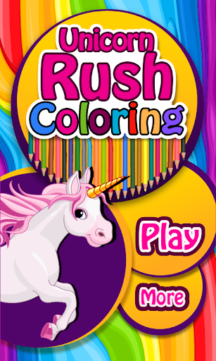 Unicorn Rush Coloring