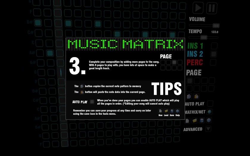 Music Matrix Screen 3