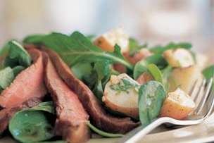 Flank Steak, Arugula &amp;amp; Potato Salad