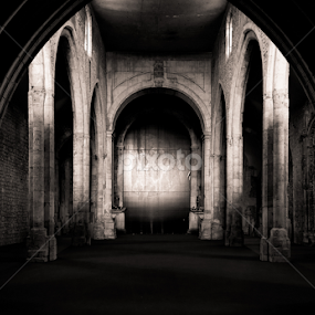 Phantom of the church by Luís Perdigão - Black & White Buildings & Architecture