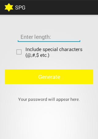 Strong Password Generator