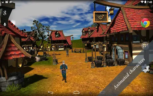 Cartoon Village 3D Live Wallpaper Free(圖6)-速報App