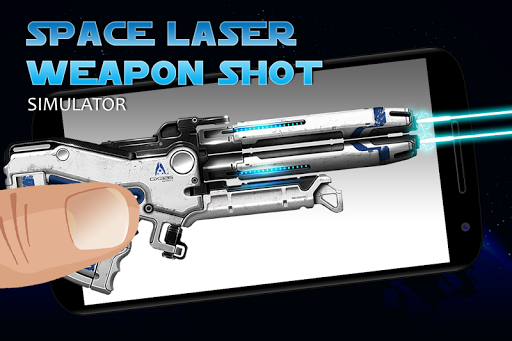 Space laser weapon shot