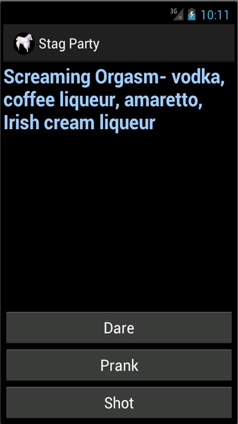 Stag Do Party App Screen 3