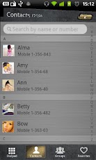 GO Contacts Metal theme