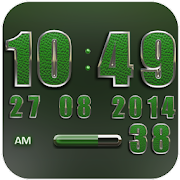 Clock Widget Green Elephant