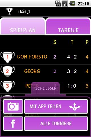 TournamentManager Screen 3