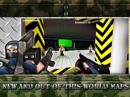 【免費動作App】CubeGun Soldiers Vs Terrorists-APP點子