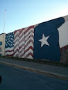 Texas flag mural