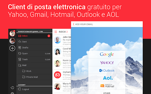 myMail - app gratis per email - screenshot thumbnail